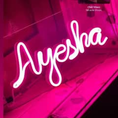 Customized Neon Sign Alphabet with Thick Acrylic Support