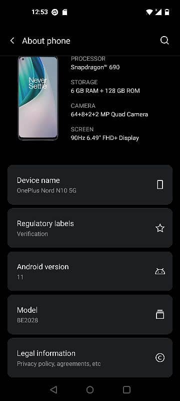 OnePlus Nord N200 6