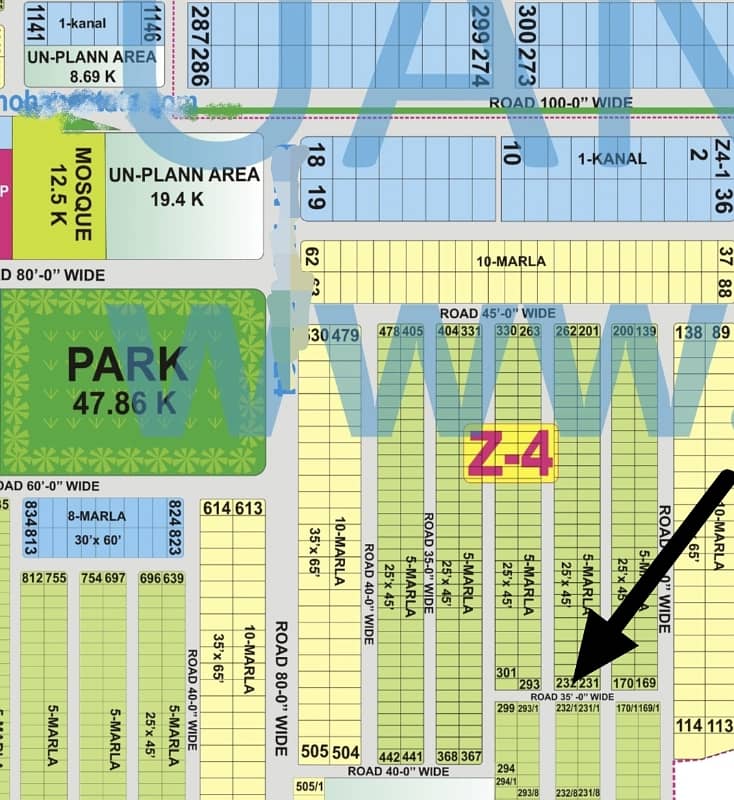 DHA IVY GREENS 10 MARLA POSSITION PLOT Z4 # 101 FOR SALE 0