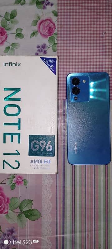 Infinix note 12  8 gb 128 gb with box  G96cpu 0