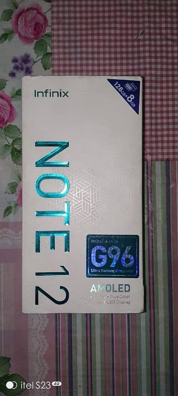 Infinix note 12  8 gb 128 gb with box  G96cpu 1