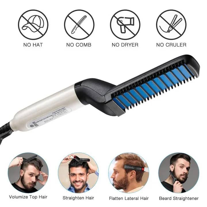 Beard Straightener for Men Multifunctional Electric Ionic Beard Strai 3