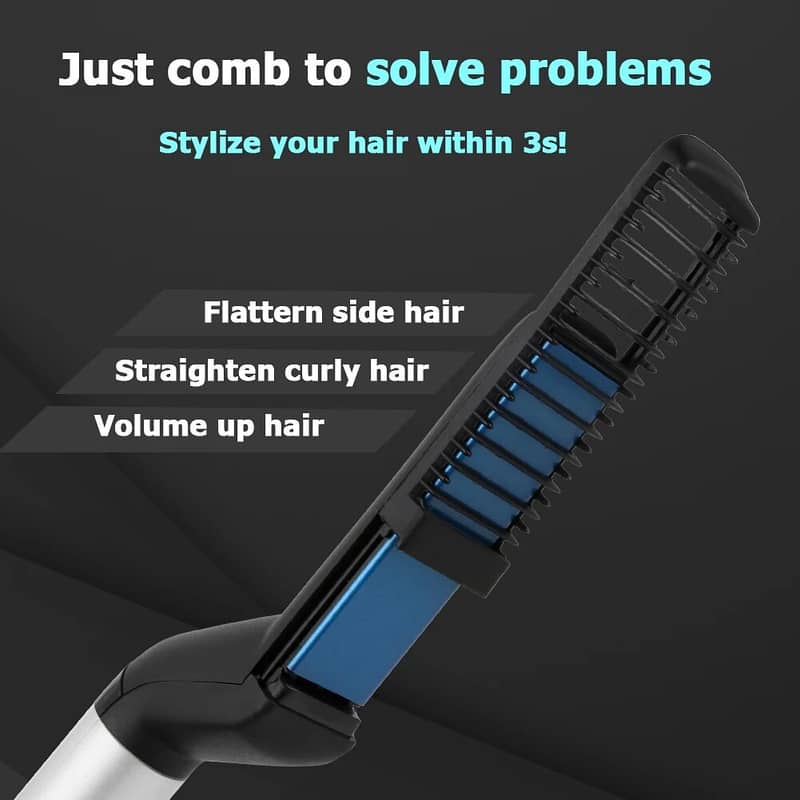 Beard Straightener for Men Multifunctional Electric Ionic Beard Strai 8