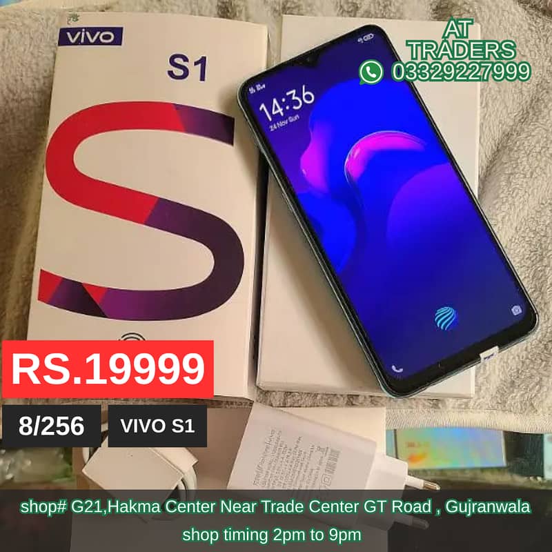 Vivo S1 8/256, Vivo Y17  8/256, Oppo Reno Z, Oppo F15, Oppo F11 1