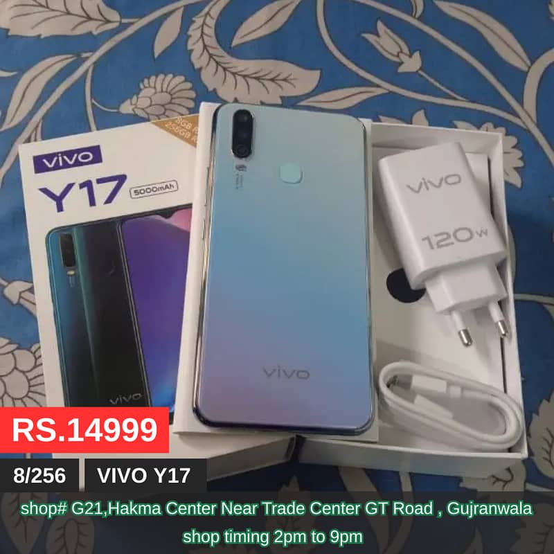 Vivo S1 8/256, Vivo Y17  8/256, Oppo Reno Z, Oppo F15, Oppo F11 9