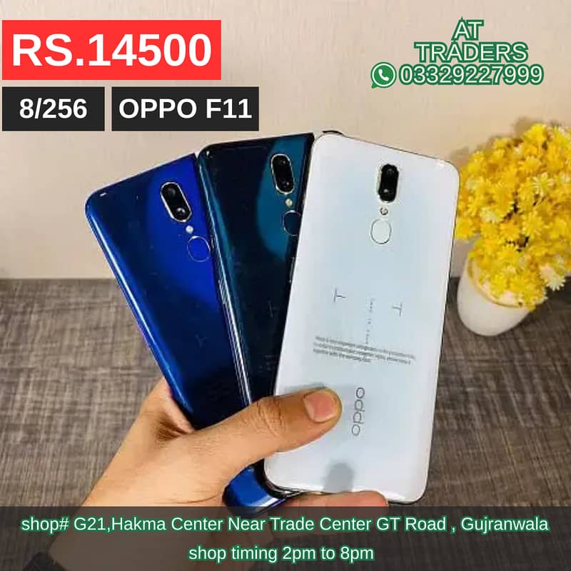 Vivo S1 8/256, Vivo Y17  8/256, Oppo Reno Z, Oppo F15, Oppo F11 16