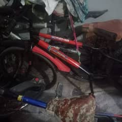 big cycle new teube gear wali red colour gear ki setting karwani hogi