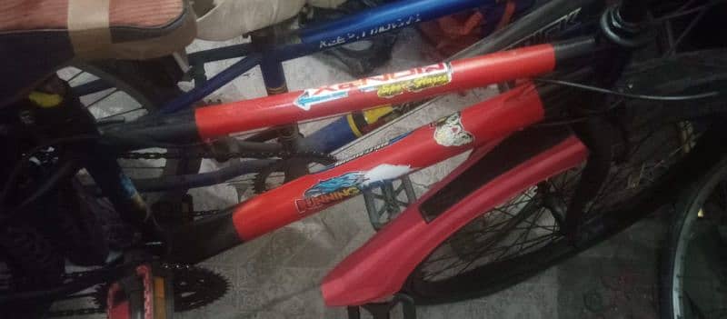 big cycle new teube gear wali red colour gear ki setting karwani hogi 4