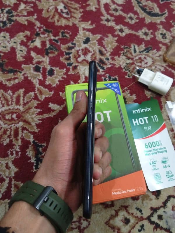 infinix mobile 4 64 box original charger 4