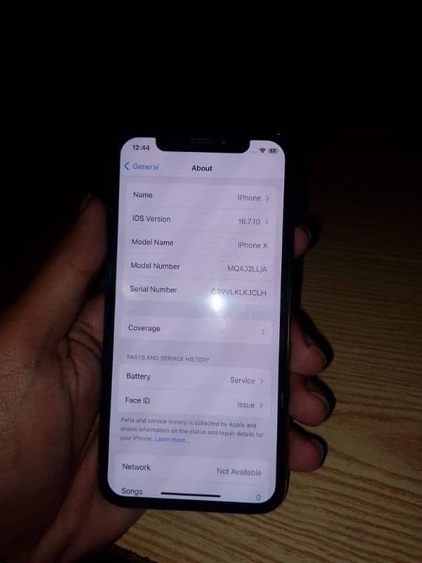 I phone x non pta black colour urgent sale 3