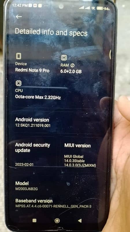 Redmi note 9 pro life time PTA approve exchange possible 3