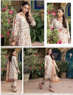 Alisha Identic 03 Piece Printed Midsummer Collection 2024 For Women