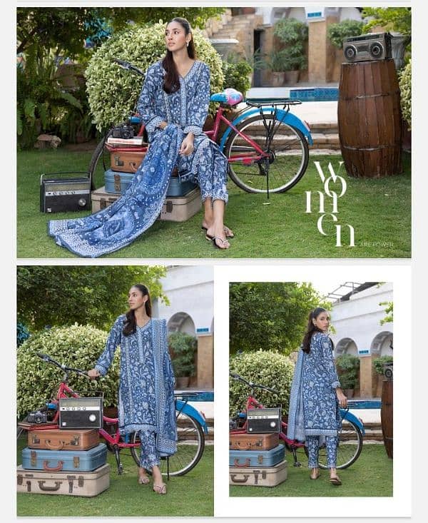 Alisha Identic 03 Piece Printed Midsummer Collection 2024 For Women 2