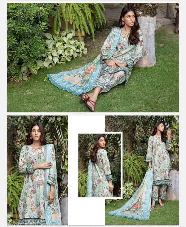 Alisha Identic 03 Piece Printed Midsummer Collection 2024 For Women 3