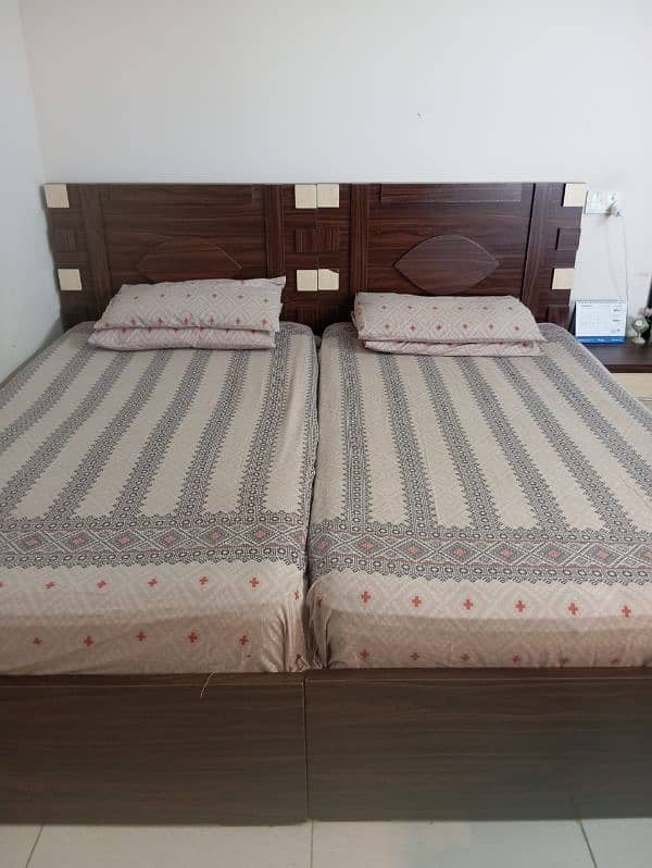 Partex Two single bed without mattress 0