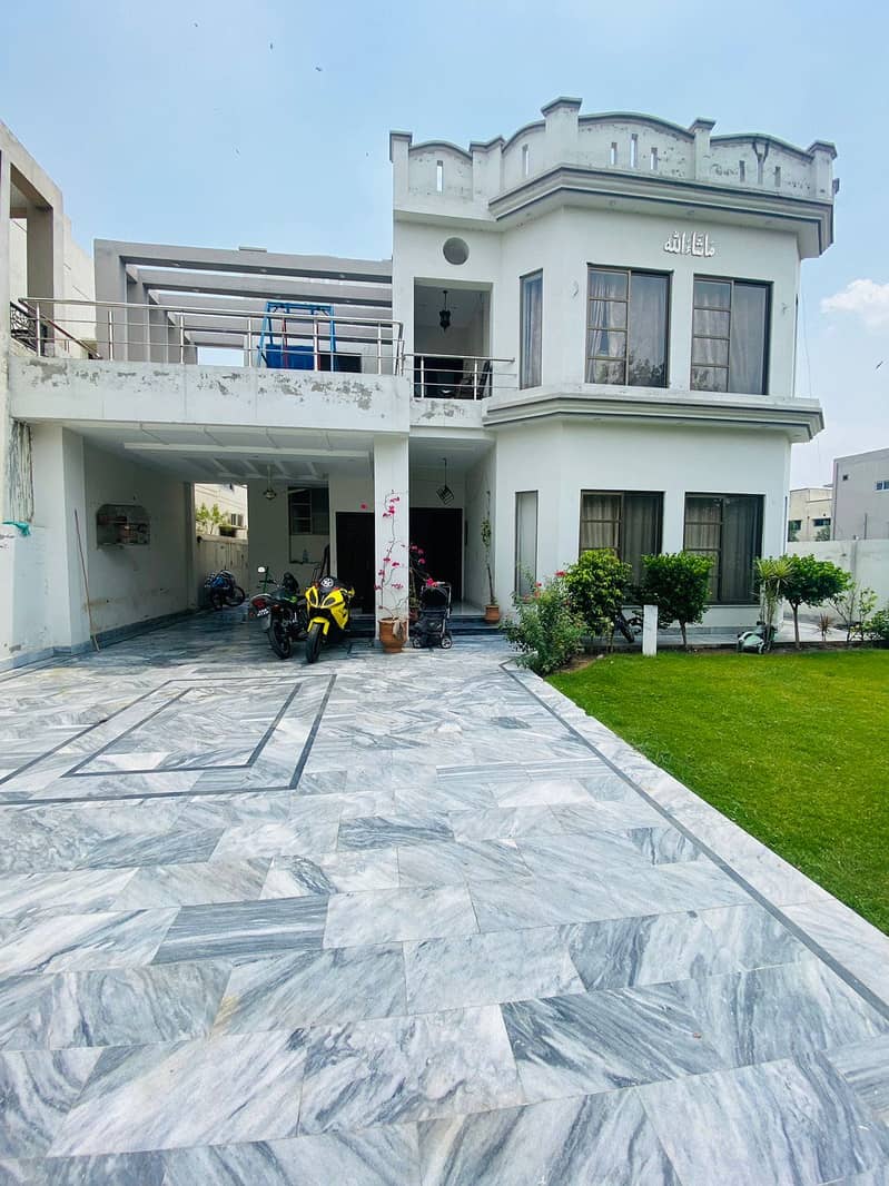 21 Marla House Facing Park For Sale in Sukh chayn Garden Lahore 1