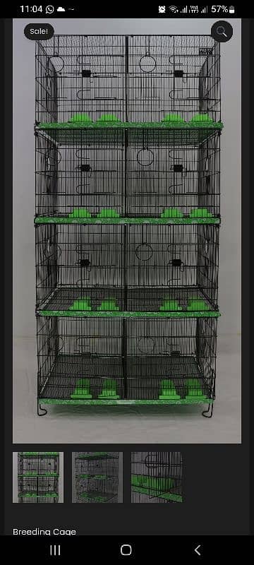 Cage 8 portion (folding) 18 by 18 by 24 (Master cage) 2