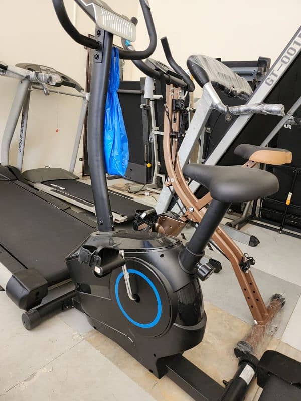 Treadmills(0329-4545517), Gym cycles, Dumbles, Ellipticles, Spin bike, 12