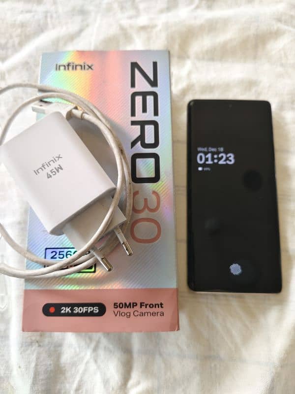 infinix zero 30 white color 0