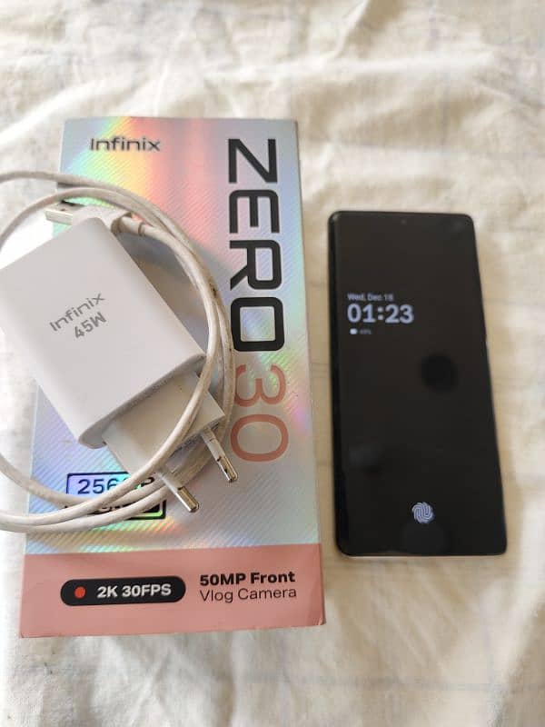 infinix zero 30 white color 1