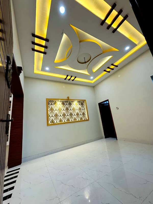 Muslim town One unit Chowk New brand luxury carner 5 marly proper double story house for sale 26