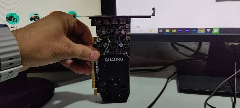 Nvidia Quadro P600 2GB With Mini Dp to VGA Converter 2