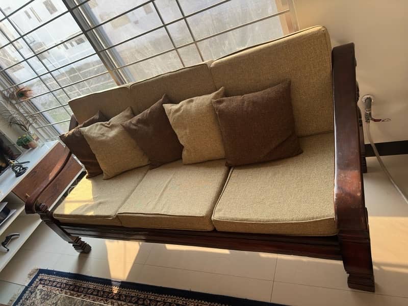 3 seater + 2 single seater sofa set 1