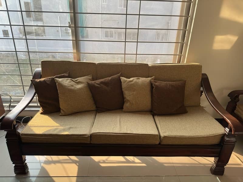 3 seater + 2 single seater sofa set 2