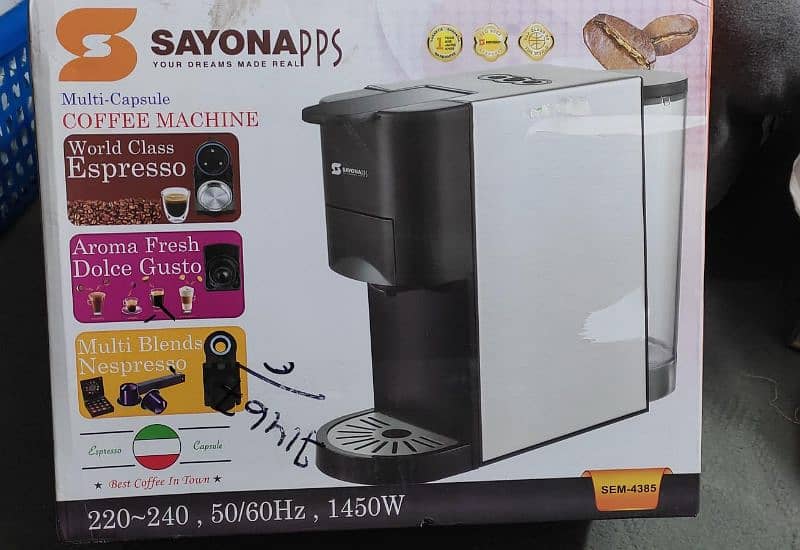 Brand new Sayona coffee maker Price 50,000 (Number 03004144345) 0