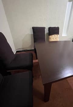 Dining table with 4 chairs