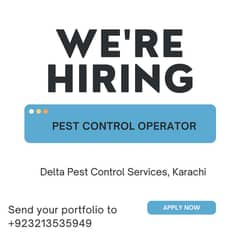 need of pest control operator