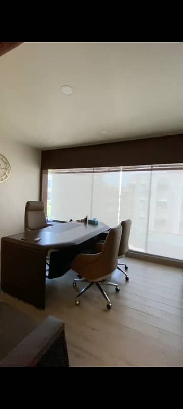 Defence DHA phase 5 badar commercial fully furnished office available for rent 10