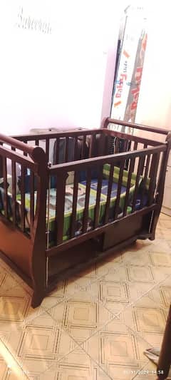 Wooden Cot/Crib for kids under 1-6 yrs