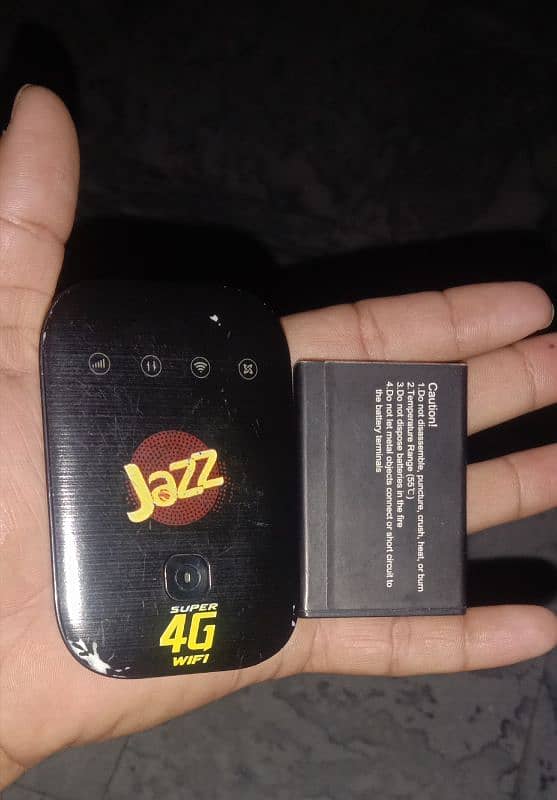 Jazz super 4g internet wifi device            (03055549452) 1