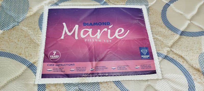 Diamond double pillow mattress 0