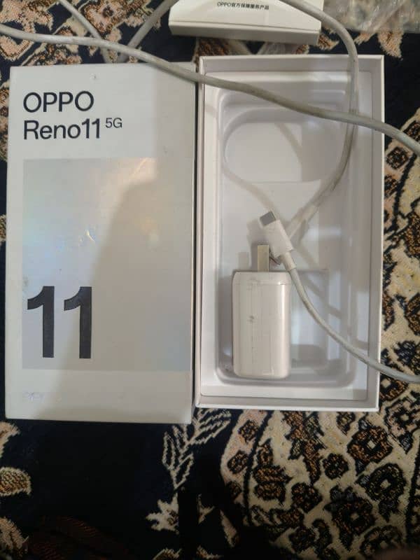 oppo Reno 11 pro 5G storage 512 rm12+12 non pta katan box charger 4