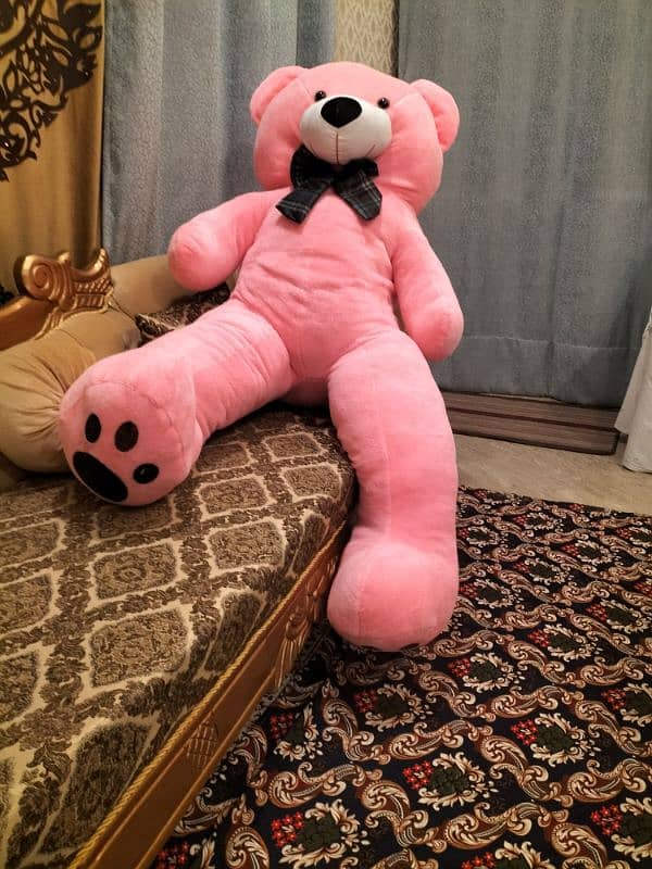 Teddy Bear Big Size 5 feet Pink Colour 2