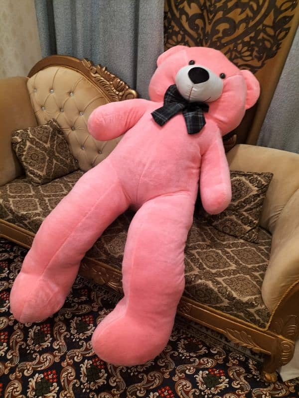 Teddy Bear Big Size 5 feet Pink Colour 4