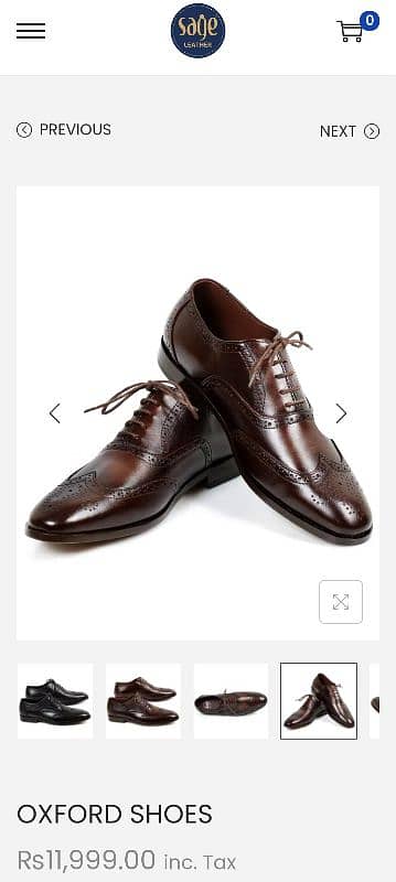 Pure Leather Oxford Shoes 2