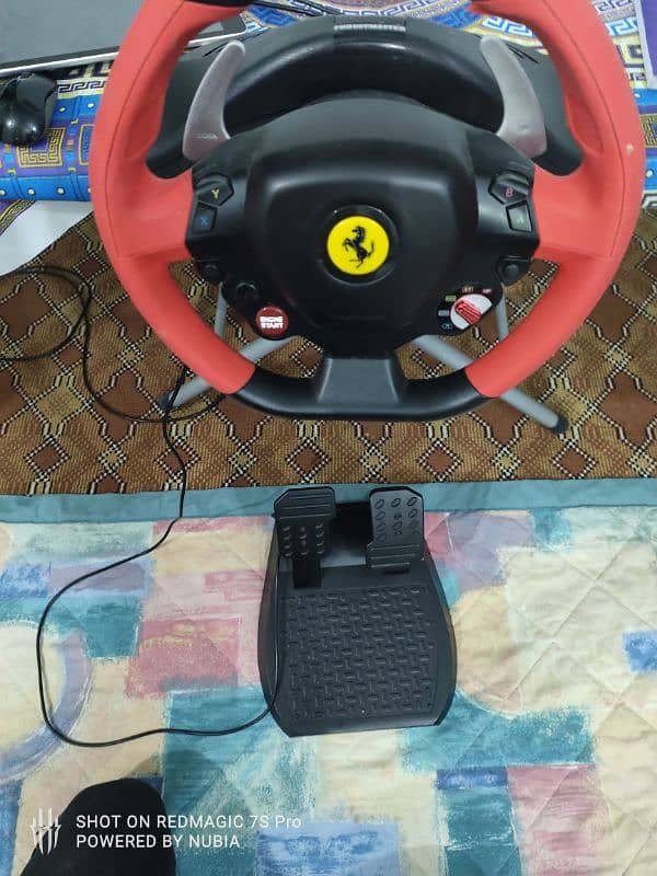 Xbox Thrust master Steering wheel 100% working condition 0