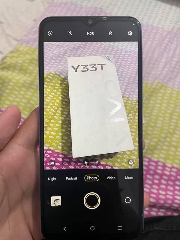 vivo y33t 8/128 with box 6