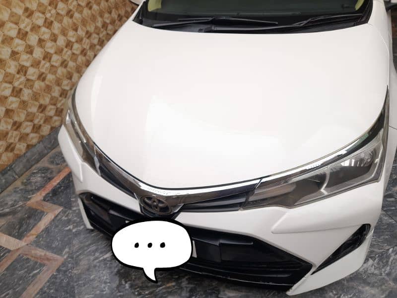 Super white Toyota Corolla GLI 2018 Urgent Sale 0