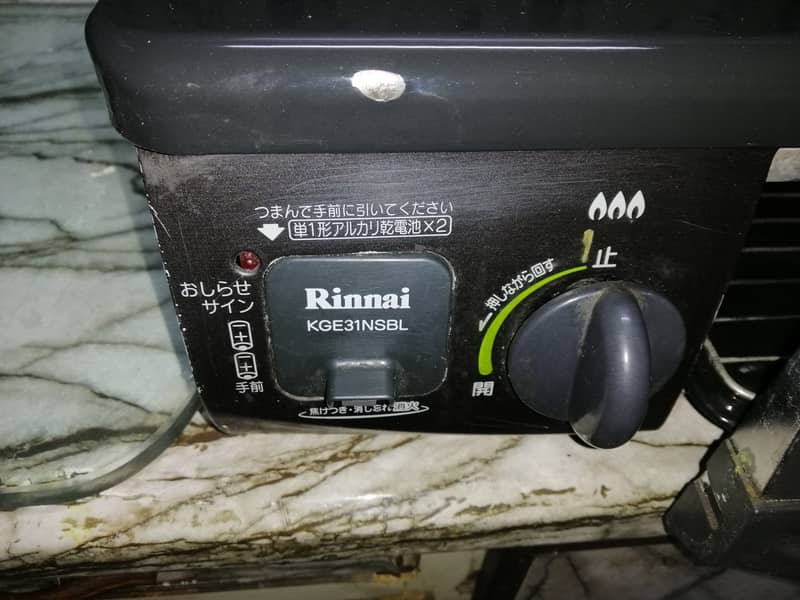 Rinnai Japanese stove with fish grilling. 13