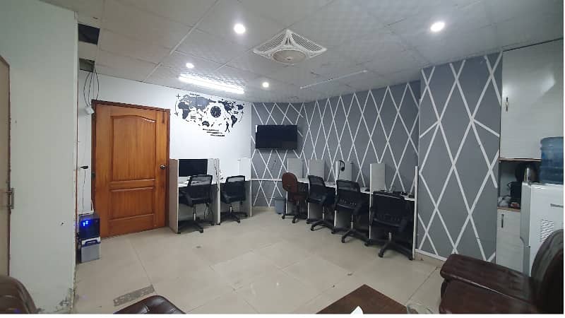 Fully Furnished Area 350 Square Feet Office Available For Rent Real Pictures in Main Boulevard Road Gulberg 3 Lahore 1