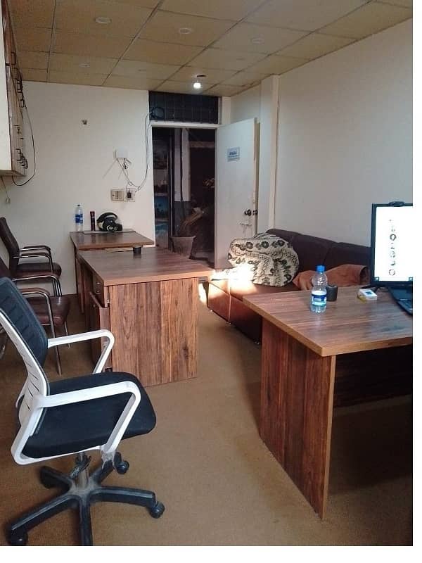 Fully Furnished Area 230 Square Feet Office Available For Rent Real Pictures in Main Boulevard Road Gulberg 3 Lahore 0