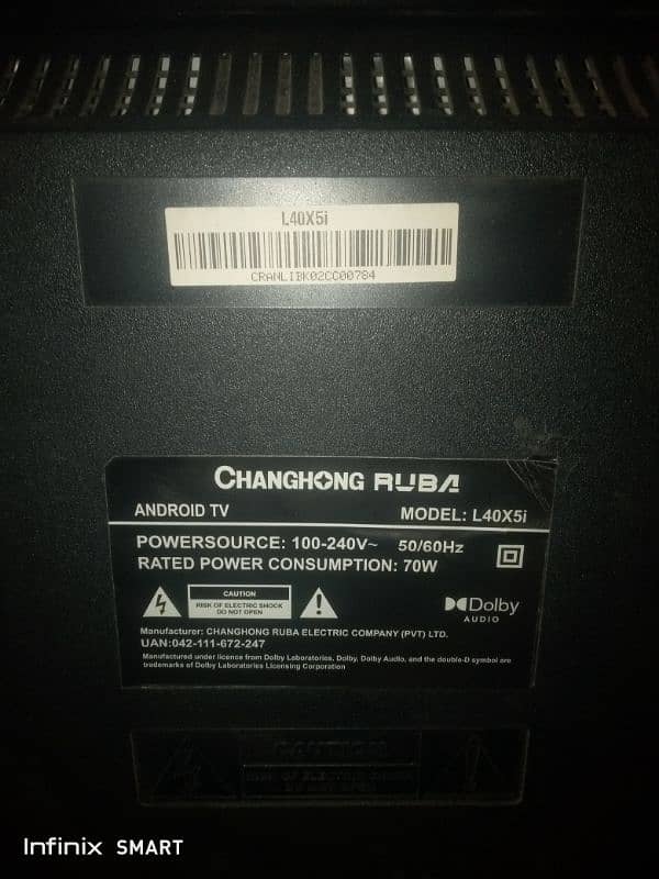 changhon ruba 40 inch original led tv Android very good condition 2