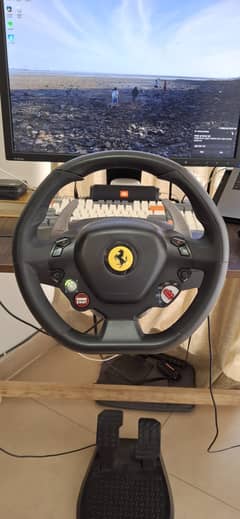 Gaming steering wheel. Thrustmaster T80 Ferrari 488 GTB Edition