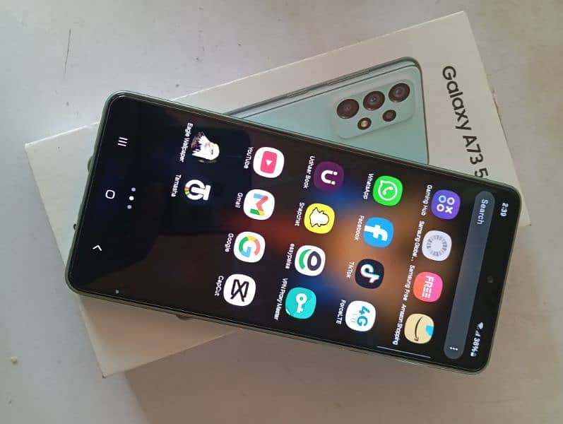 samsung A73 5g Non Pta 3 month use only 9 month warrenty lush conditin 4