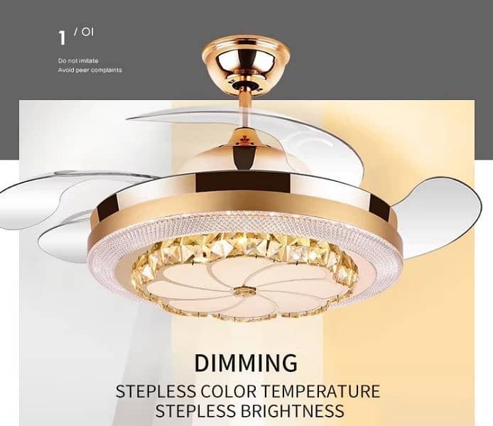 Light Ceiling Fan golden 2