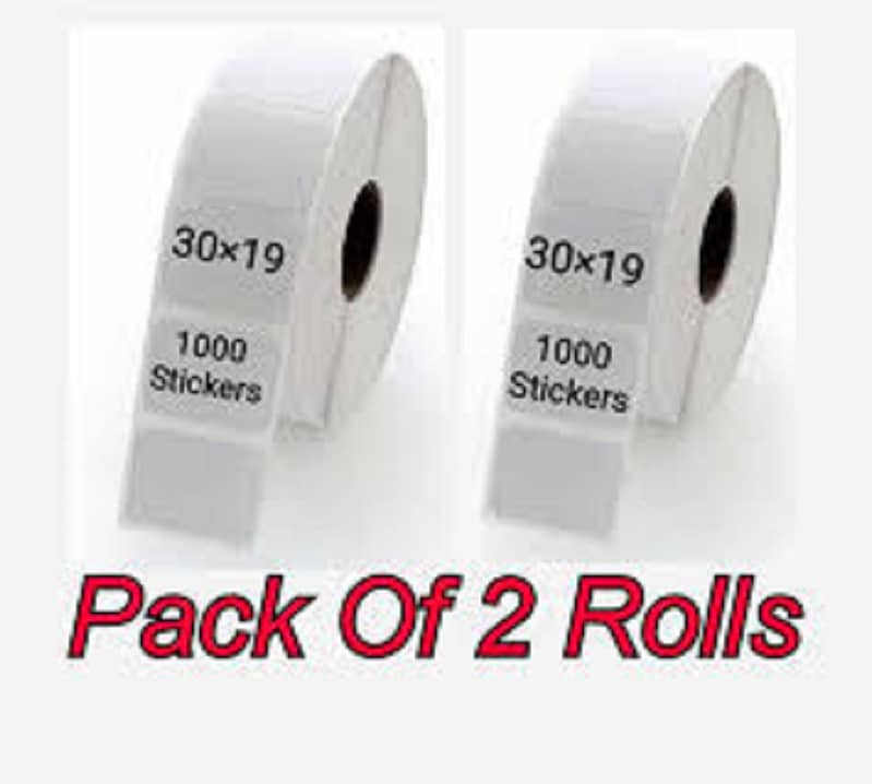 Barcode Label (pack of 3)Sicker Roll - Size 30mm x 19mm (Single Track) 2